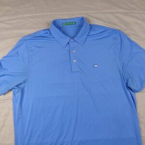 Southern Tide Polo Shirt Mens 2XL XXL Blue Golf Polo Preppy Mens